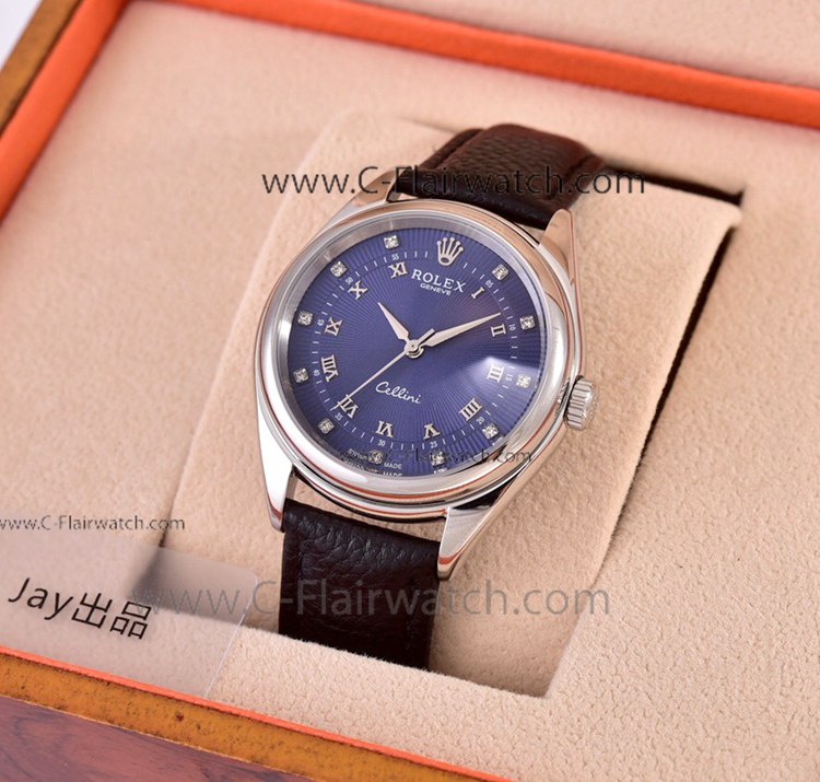 Rolex Geneve Fake Watch / Cellini Blue Dial